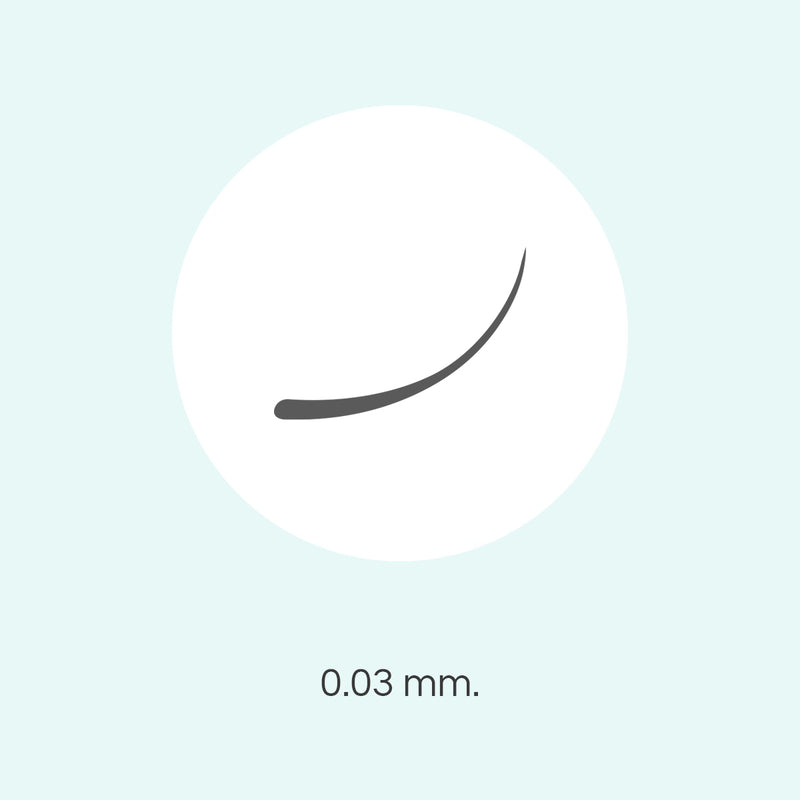 0.03 mm Wimperverlaengerungen