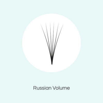 Russian Volume technik Wimperverlaengerungen