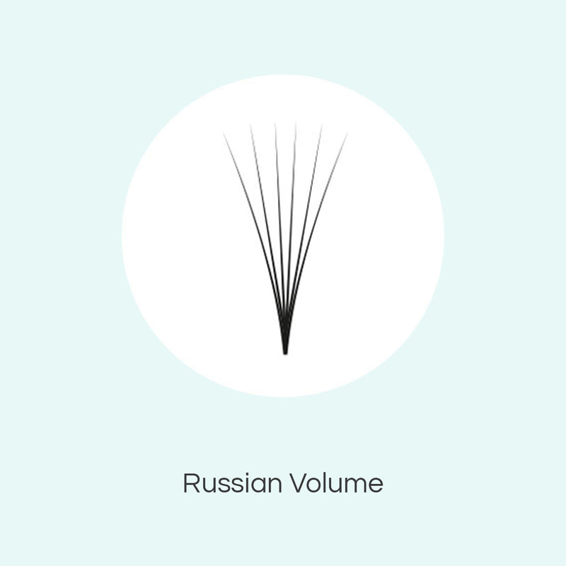 Russian Volume technik Wimperverlaengerungen
