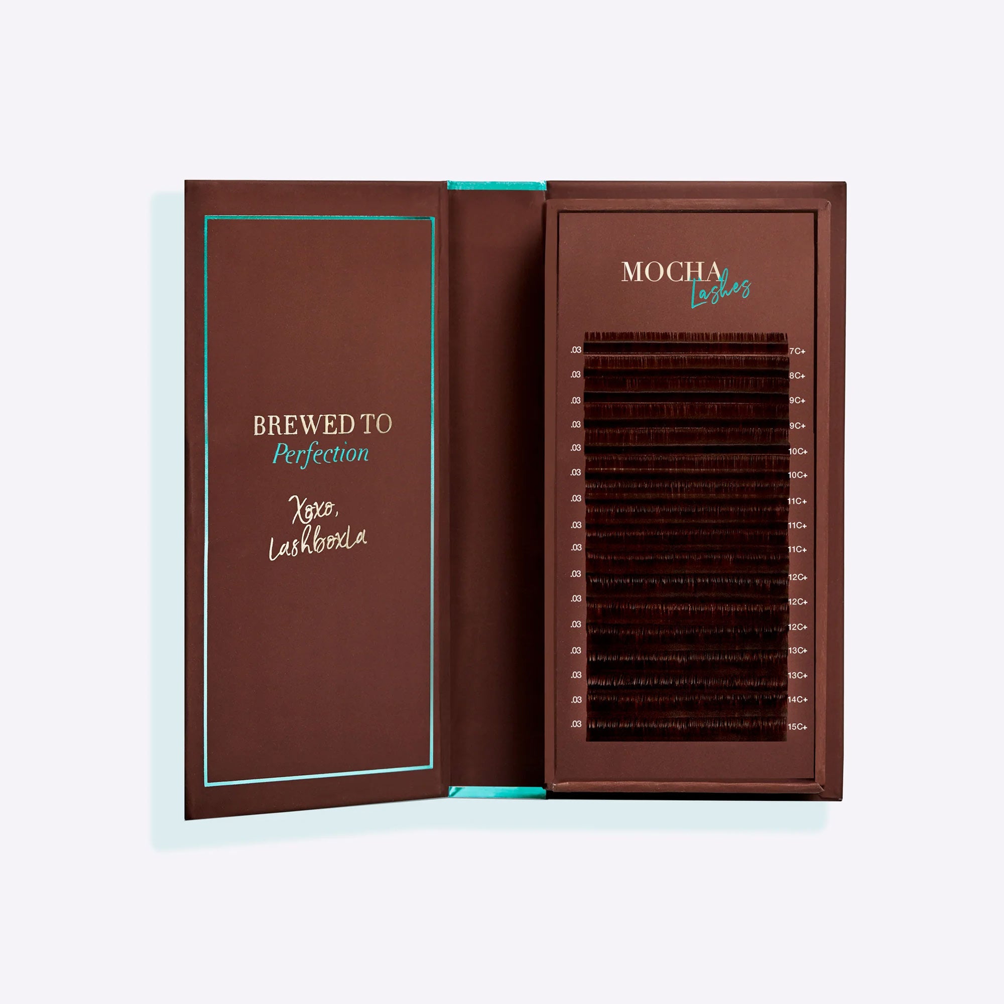 Mokkabraun / Favorite Cashmere | Gemischte Längen – LashBox LA